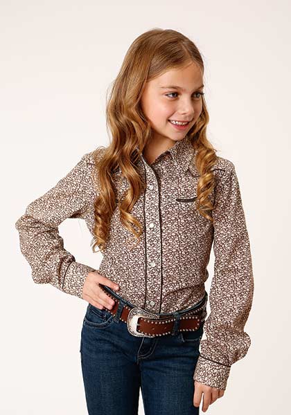Roper Girls Vintage Yolk Brown