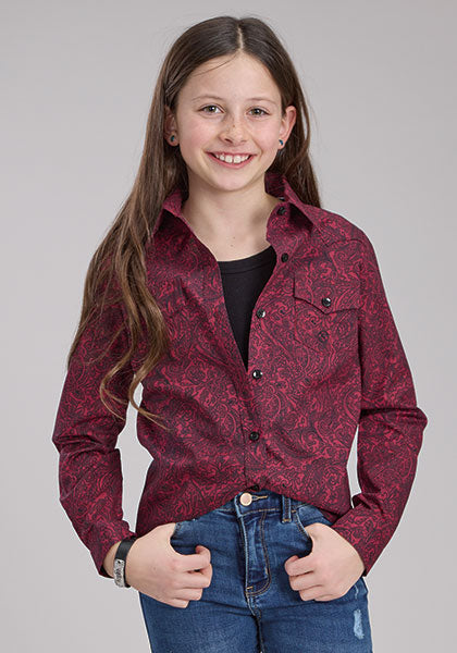 Roper Girls Sangria Shirt