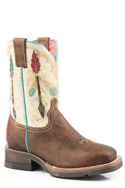 Roper Big Kids Vintage Tan Boots