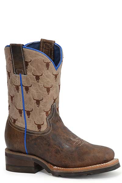 Roper Big Kids Gator Leather Boot