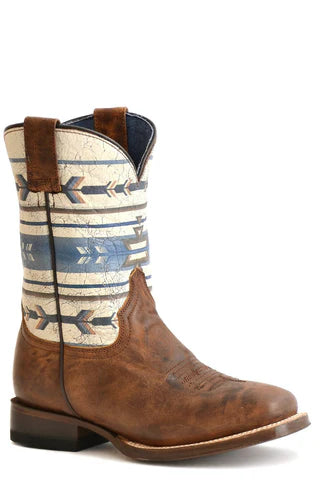 Little Kids Sqtoe Burnish Tan Leather Vamp