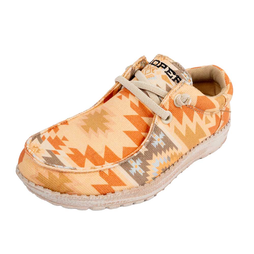 Roper Kids Aztec Canvas Peach