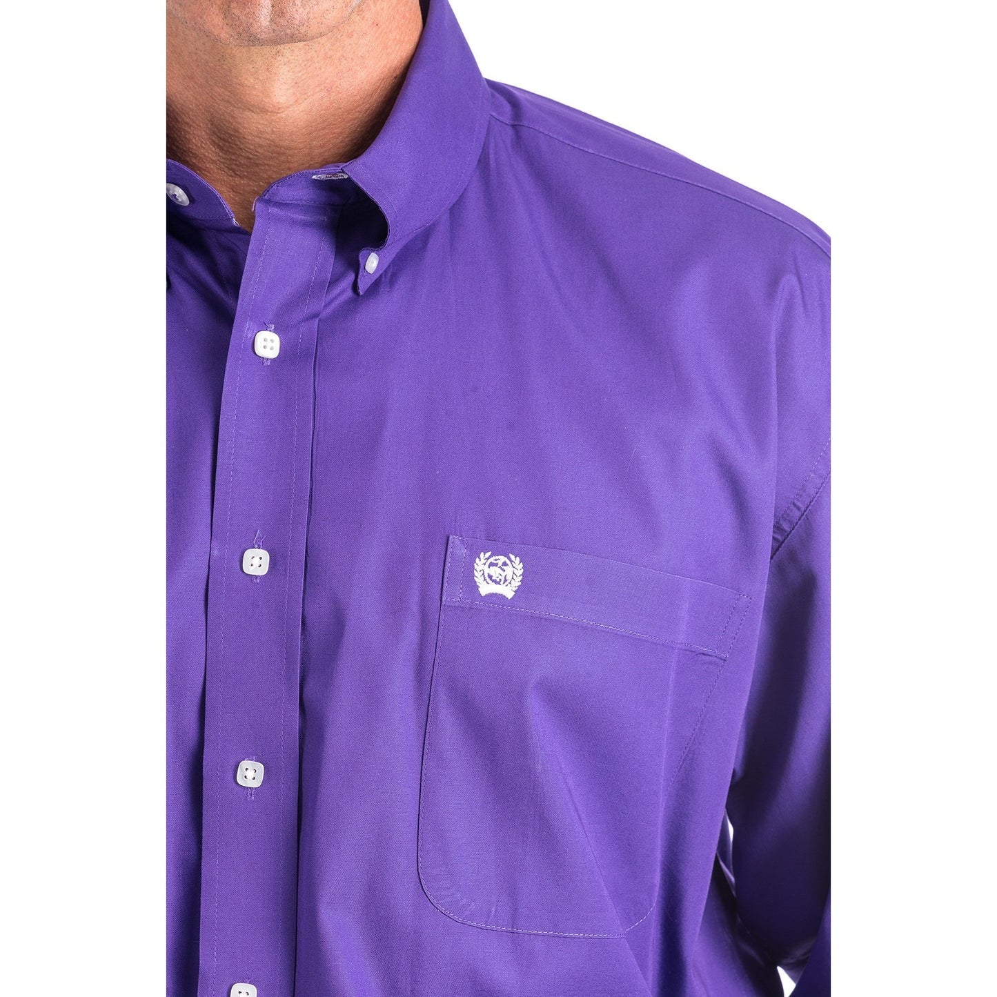 Cinch Mens Purple Button Down