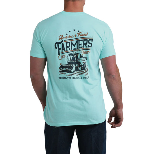 Cinch Men's Blue Short Sleeve T-Shirt