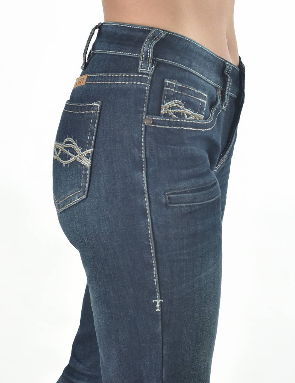 Cowgirl Tough Dark Flannel jeans