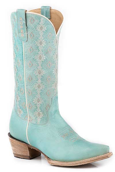 Roper Ladies Teal Snip Toe