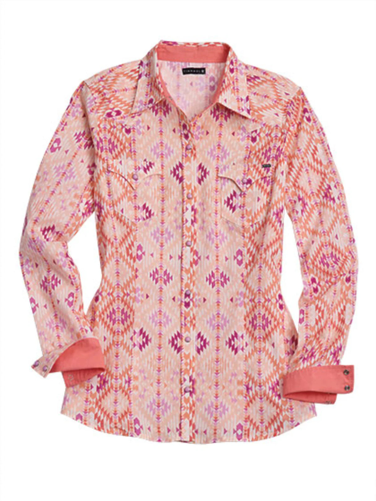 Women's Tin Haul Scattered Aztec Print Snap Shirt