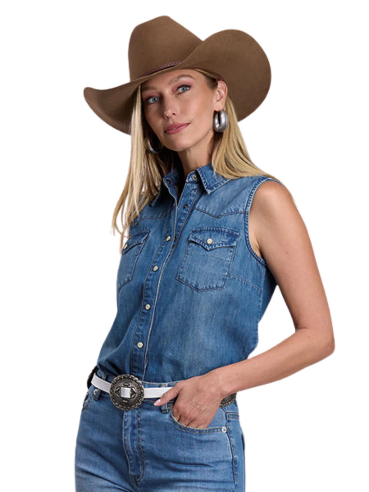 STETSON Ladies Sleeveless Denim