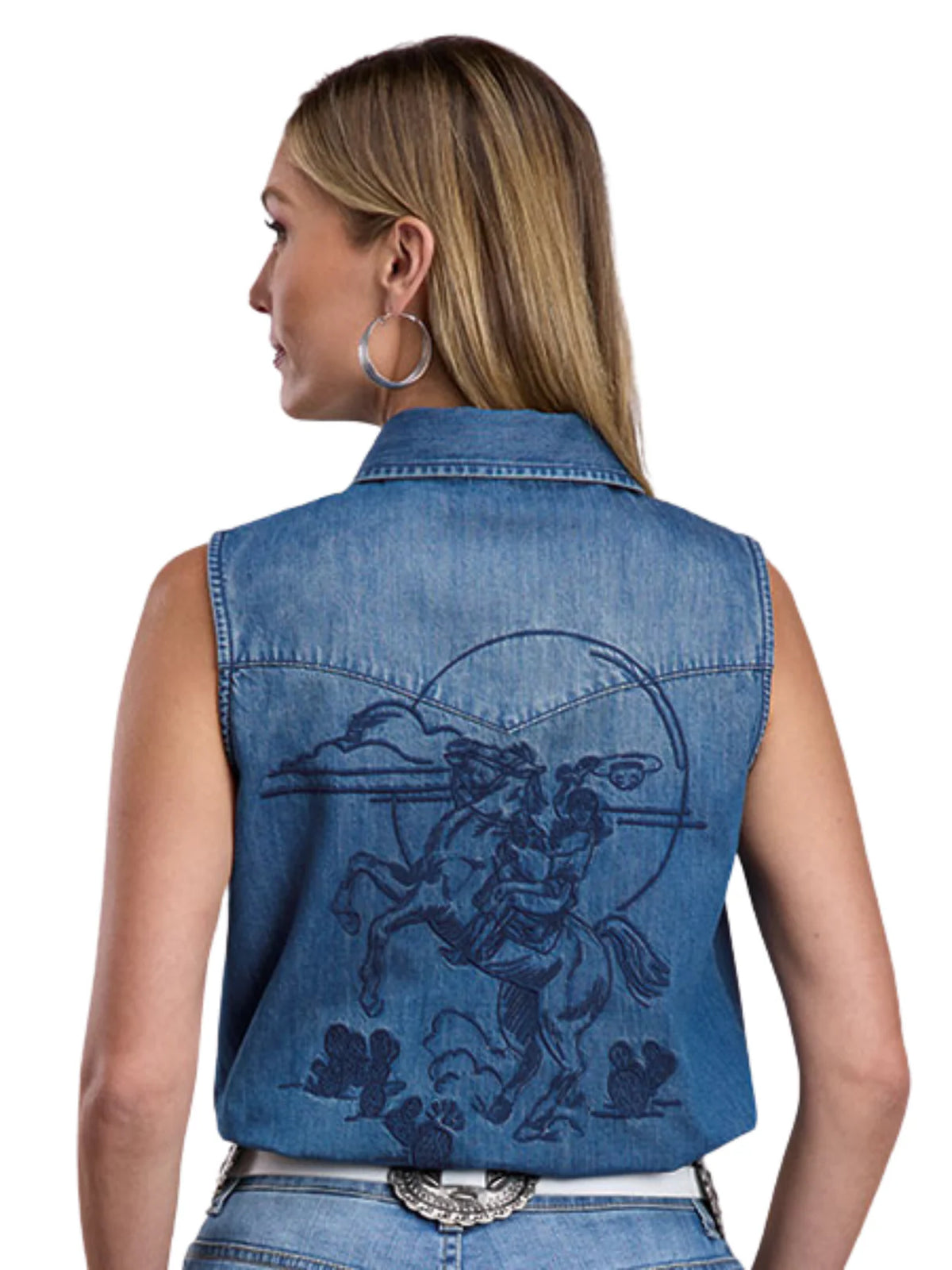 STETSON Ladies Sleeveless Denim