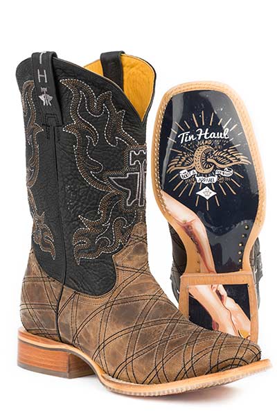 Tin Haul Mens Pinup Girl Boots