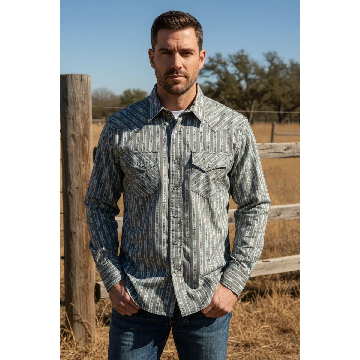 Cinch Men’s, Modern Fit Snap Up, Long Sleeve Shirt
