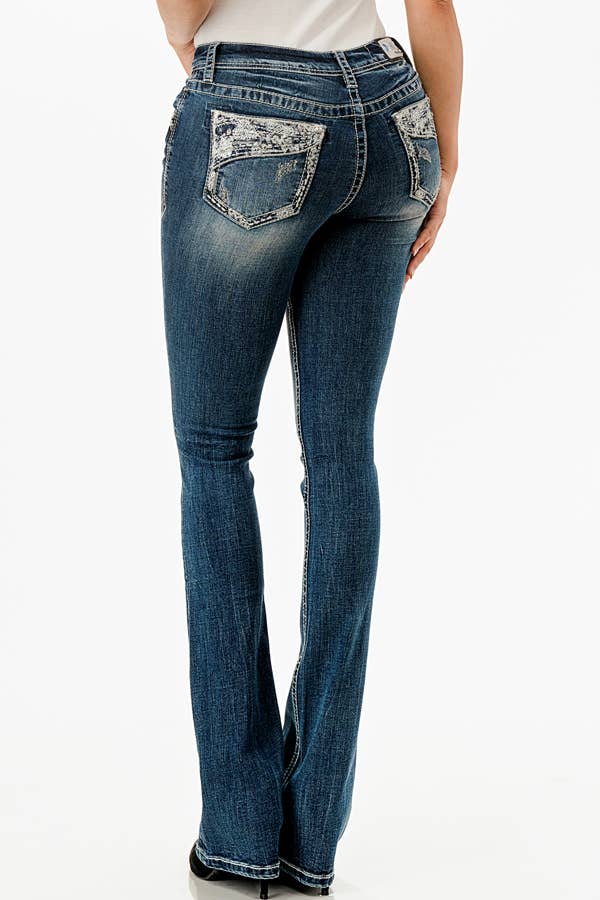 Western Modify Mid-Rise Boot cut 32" | EB-61898-32