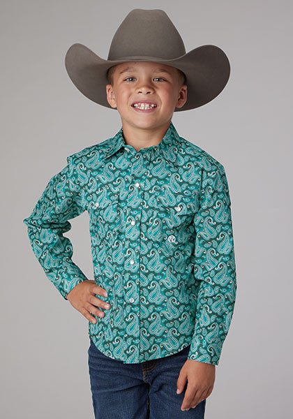 Boys Amarillo Snap Jade Paisley