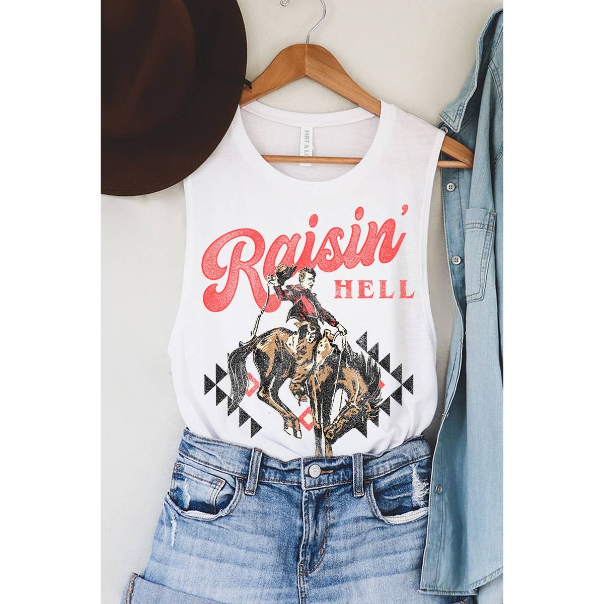 RAISIN HELL MINERAL GRAPHIC TANK TOP