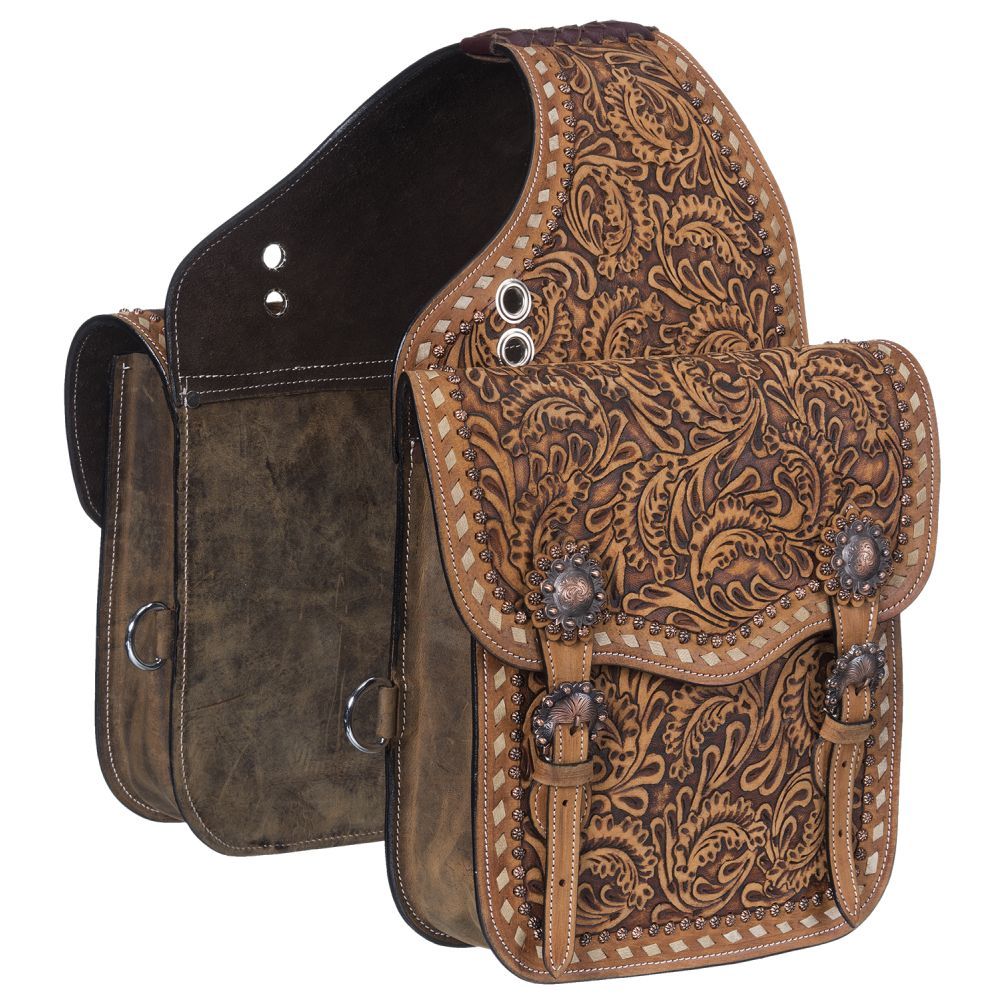Tough1 Saddle Bag with Buckstitching