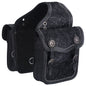 Tough1 Floral Oak Black Saddle Bag