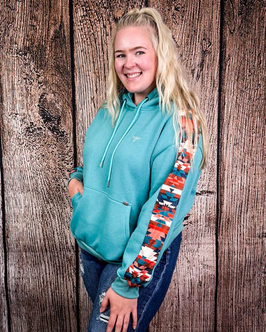 Fast Draw Aztec Womens Hoodie