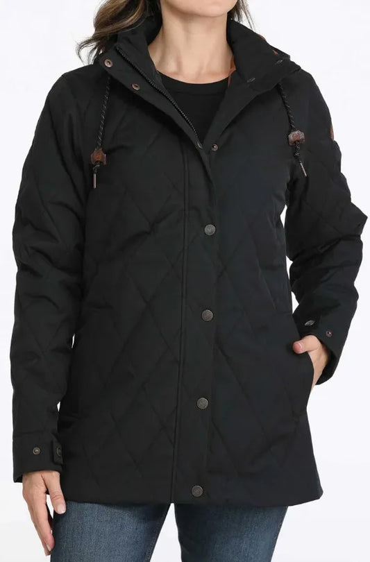 Womens Cinch Barn Coat Black