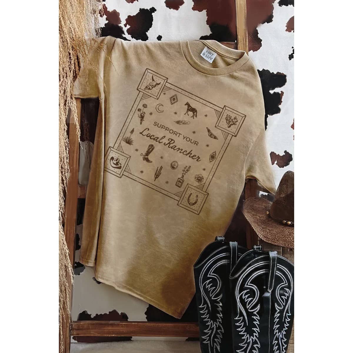 SUPPORT YOUR LOCAL RANCHER MINERAL GRAPHIC TEE