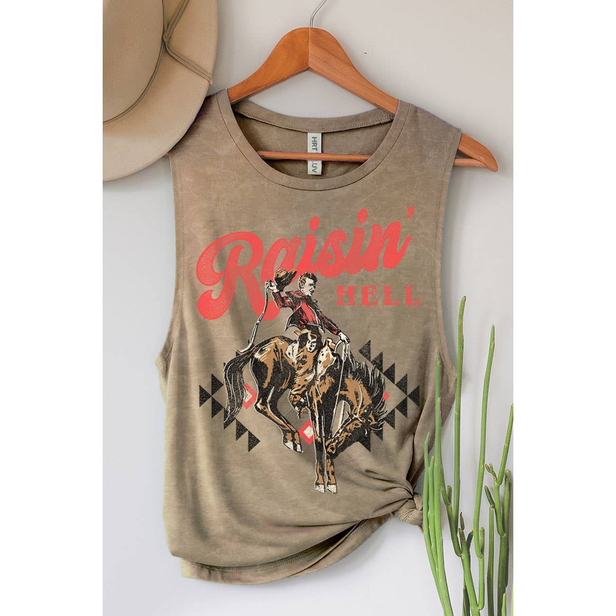 RAISIN HELL MINERAL GRAPHIC TANK TOP