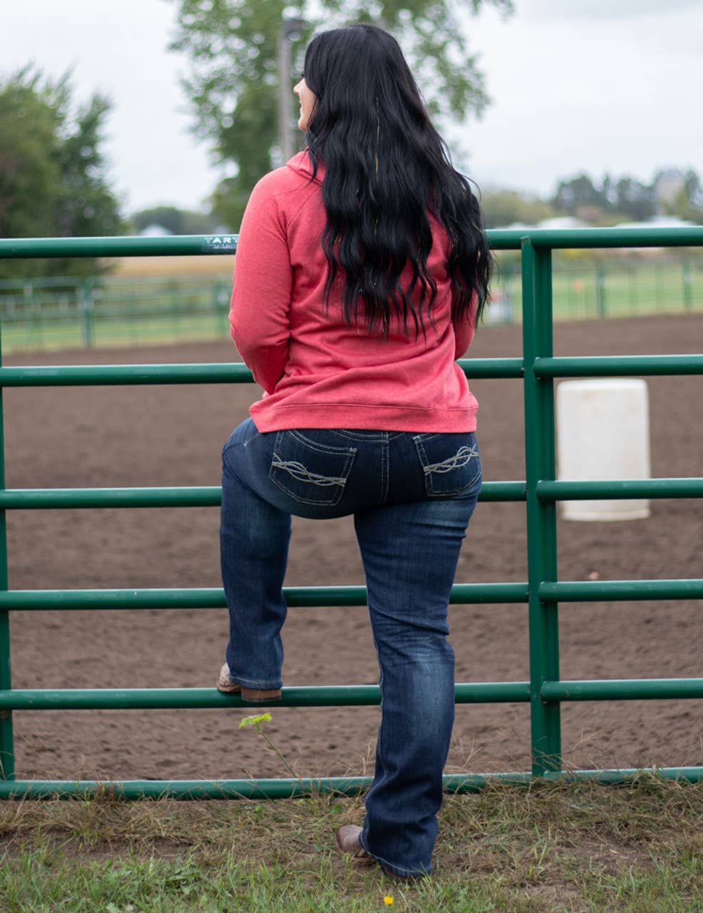 Cowgirl Tough Dark Flannel jeans