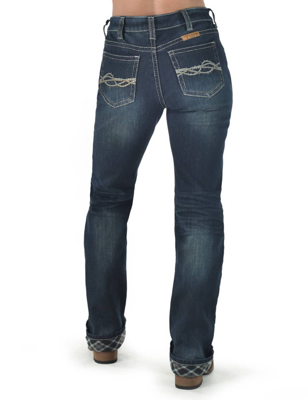 Cowgirl Tough Dark Flannel jeans