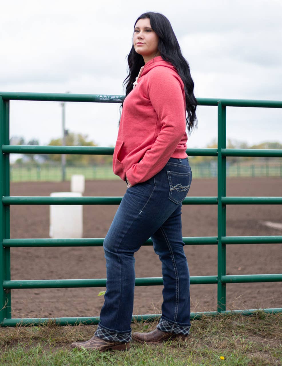 Cowgirl Tough Dark Flannel jeans