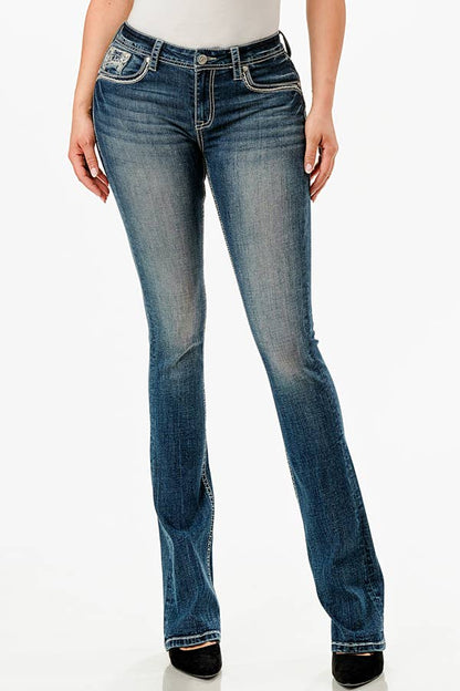 Western Modify Mid-Rise Boot cut 32" | EB-61898-32