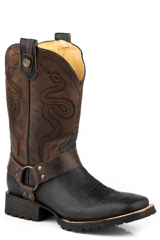 Mens Roper CCS Waxy Black Leather Vamp
