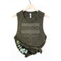 COWBOY BOOTS TOE STITCHED MINERAL GRAPHIC TANK TOP