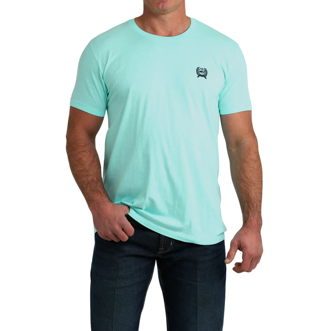 Cinch Men's Blue Short Sleeve T-Shirt