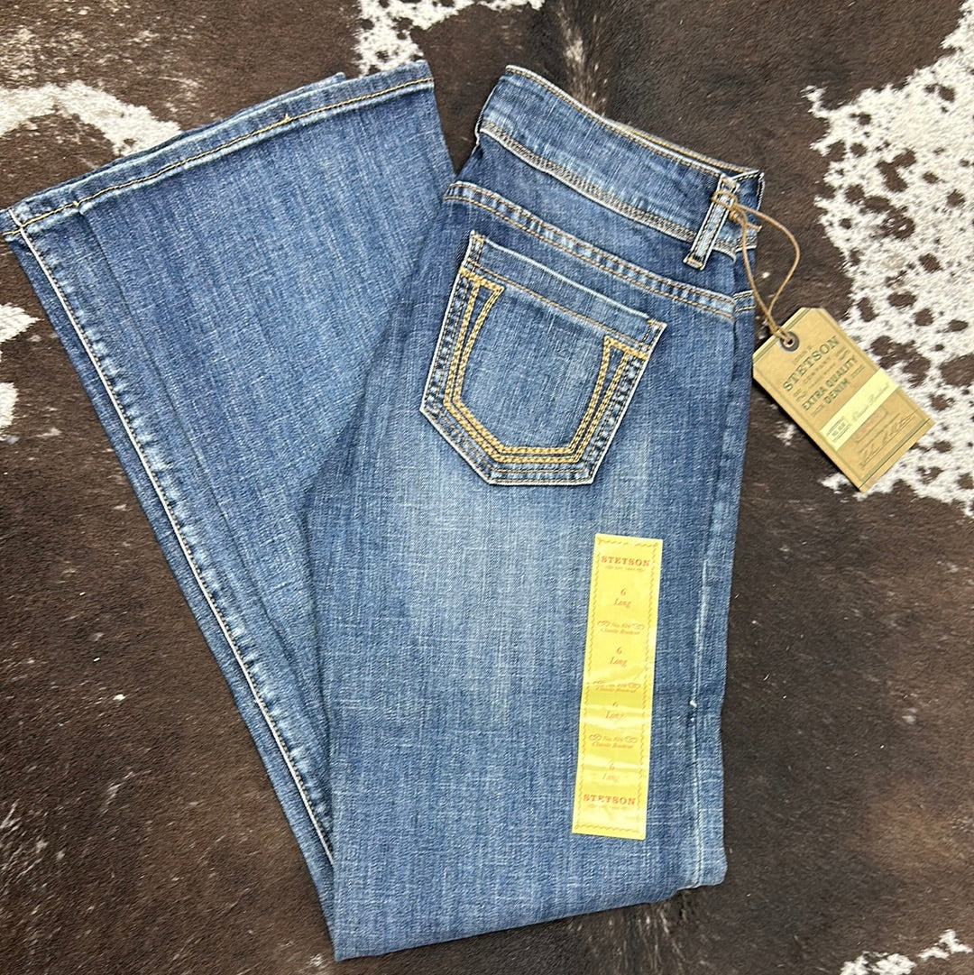 Stetson Womens Jeans 816 - Gold Deco