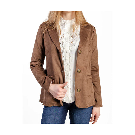 CRUEL DENIM WOMEN'S BROWN BLAZER