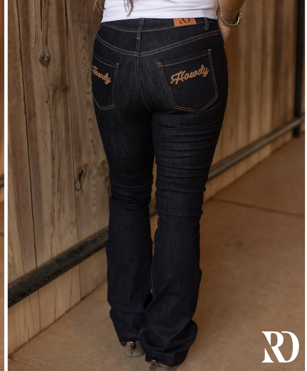 HOWDY DARK WASH RANCH DRESSIN