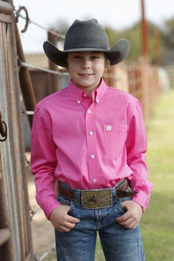 Cinch Boys Pink Button Down