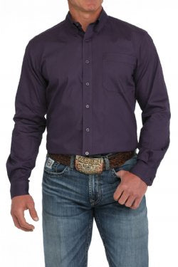 Cinch Mens Purple Modern Fit Button Up