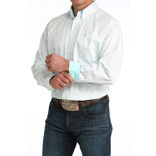 Cinch Men’s Button Down Western Shirt, White