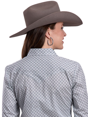 WOMENS ROPER AMARILLO SNAP GREY