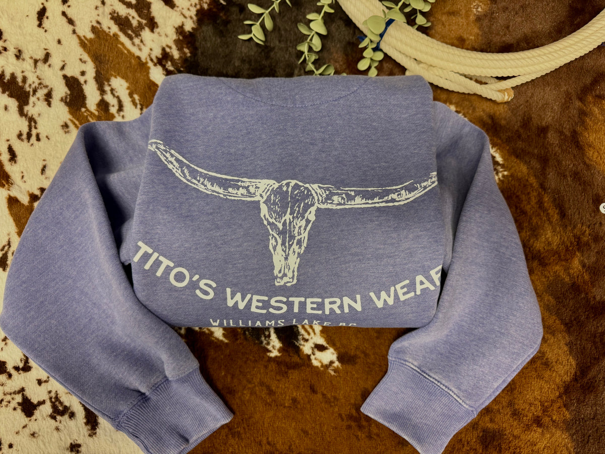 Titos LongHorn Purple Hoodie