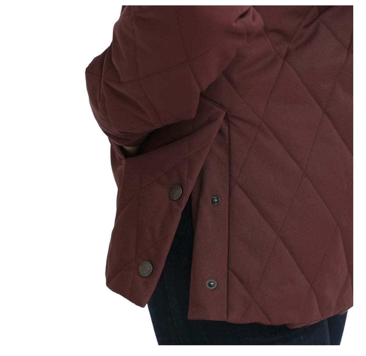 Cinch Ladies Purple Quilted Hooded Barncoat