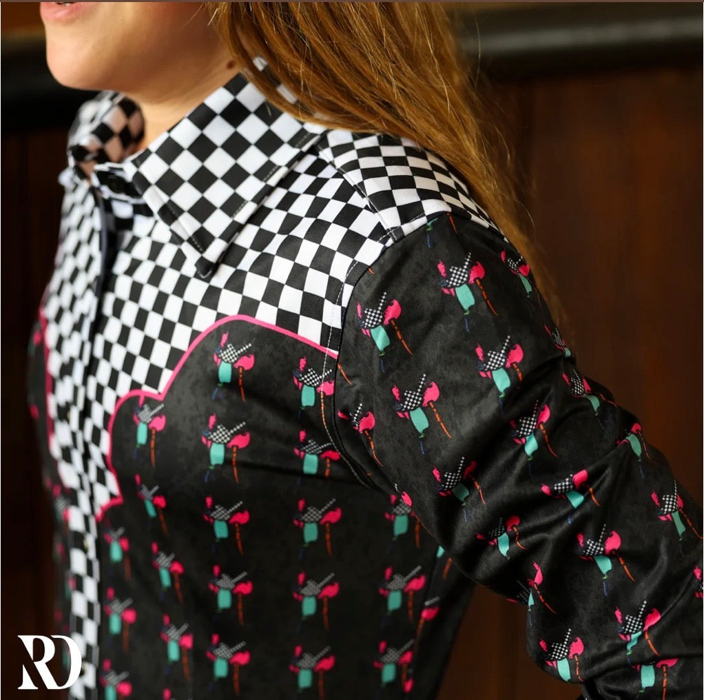 RD YOUTH Saddle up Performance Rodeo Shirt