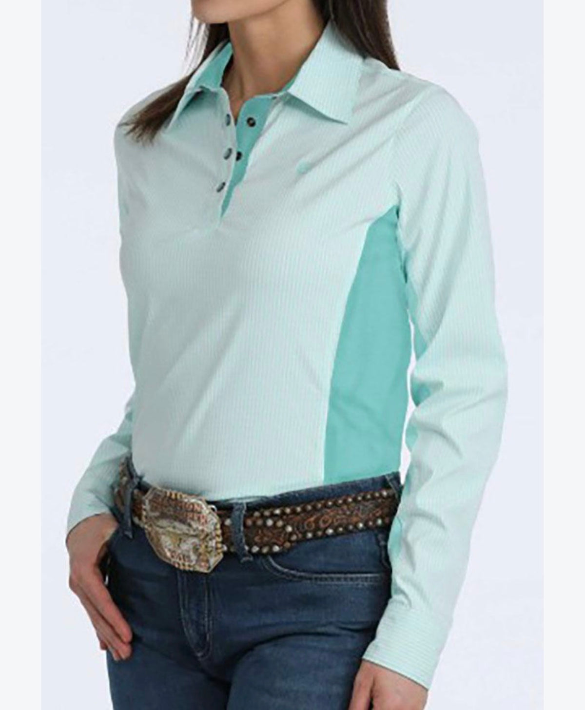 Cinch Ladies ArenaFlex Hybird Mint Green Shirt