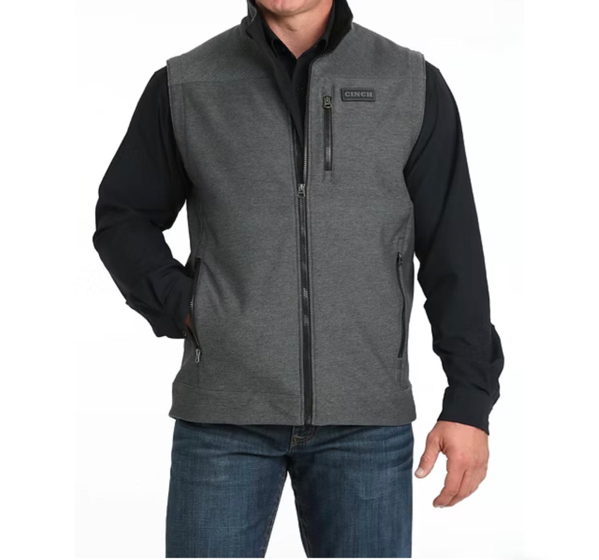 Cinch Men's Bonded Charcoal Vest
