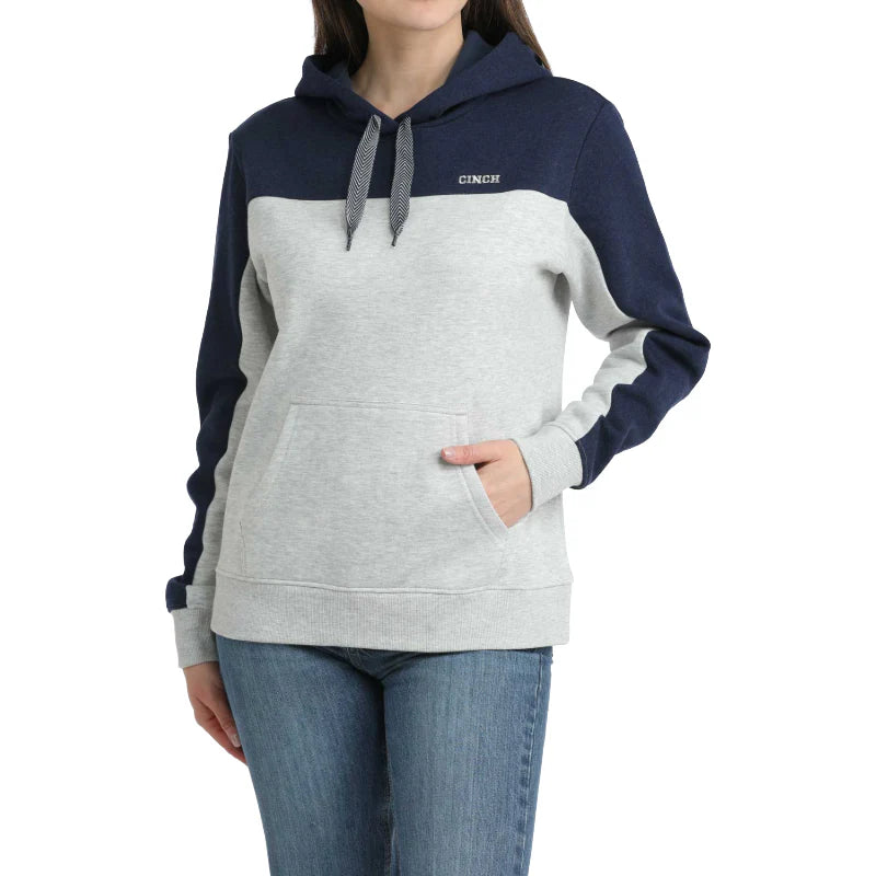 Cinch Ladies Navy & Grey Colorblock Hoodie