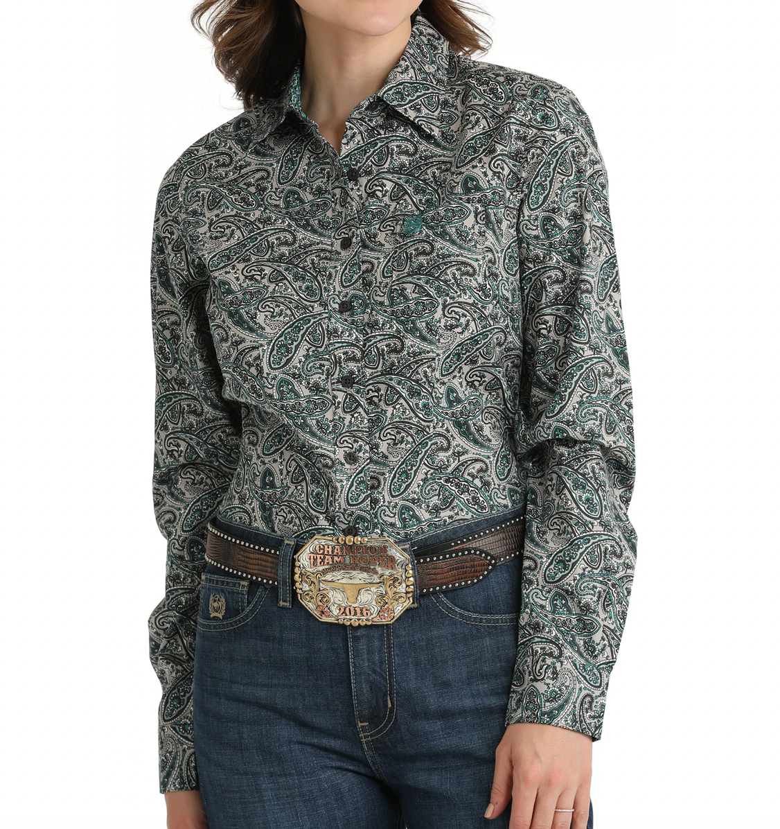 Cinch Womans Paisley Pearl Snap