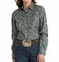 Cinch Womans Paisley Pearl Snap