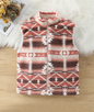 Ladies Aztec Fleece Vest Pink