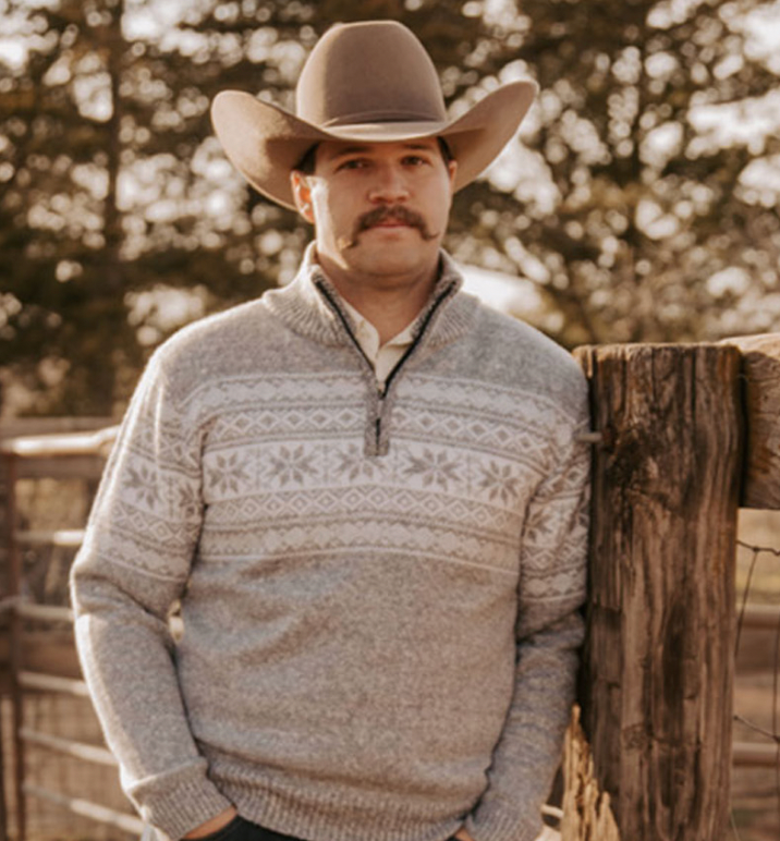 Montana Co Mens 1/4 Zip Grey