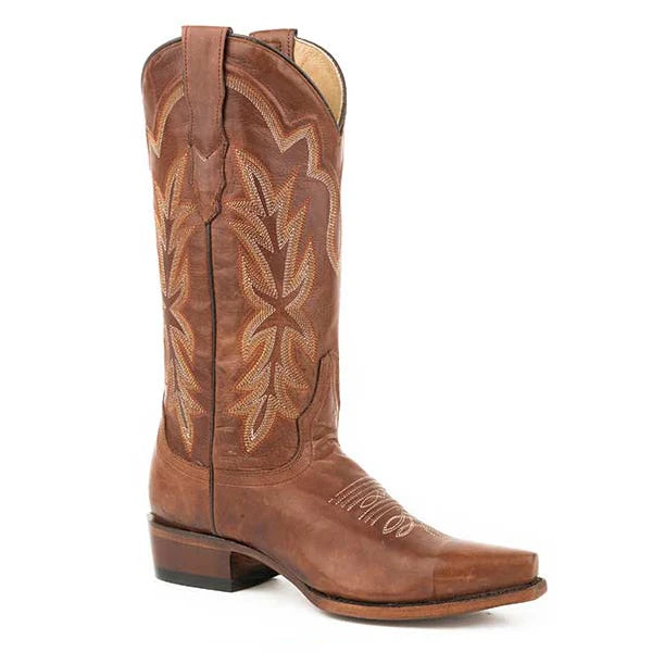 Womens Snip Toe Stetson Brown Vamp