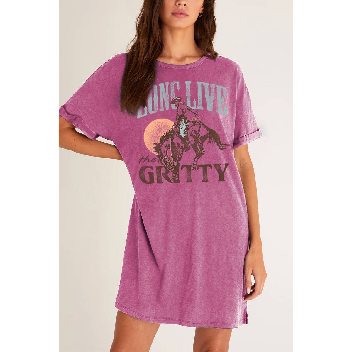 LONG LIVE GRITTY MINERAL GRAPHIC DRESS